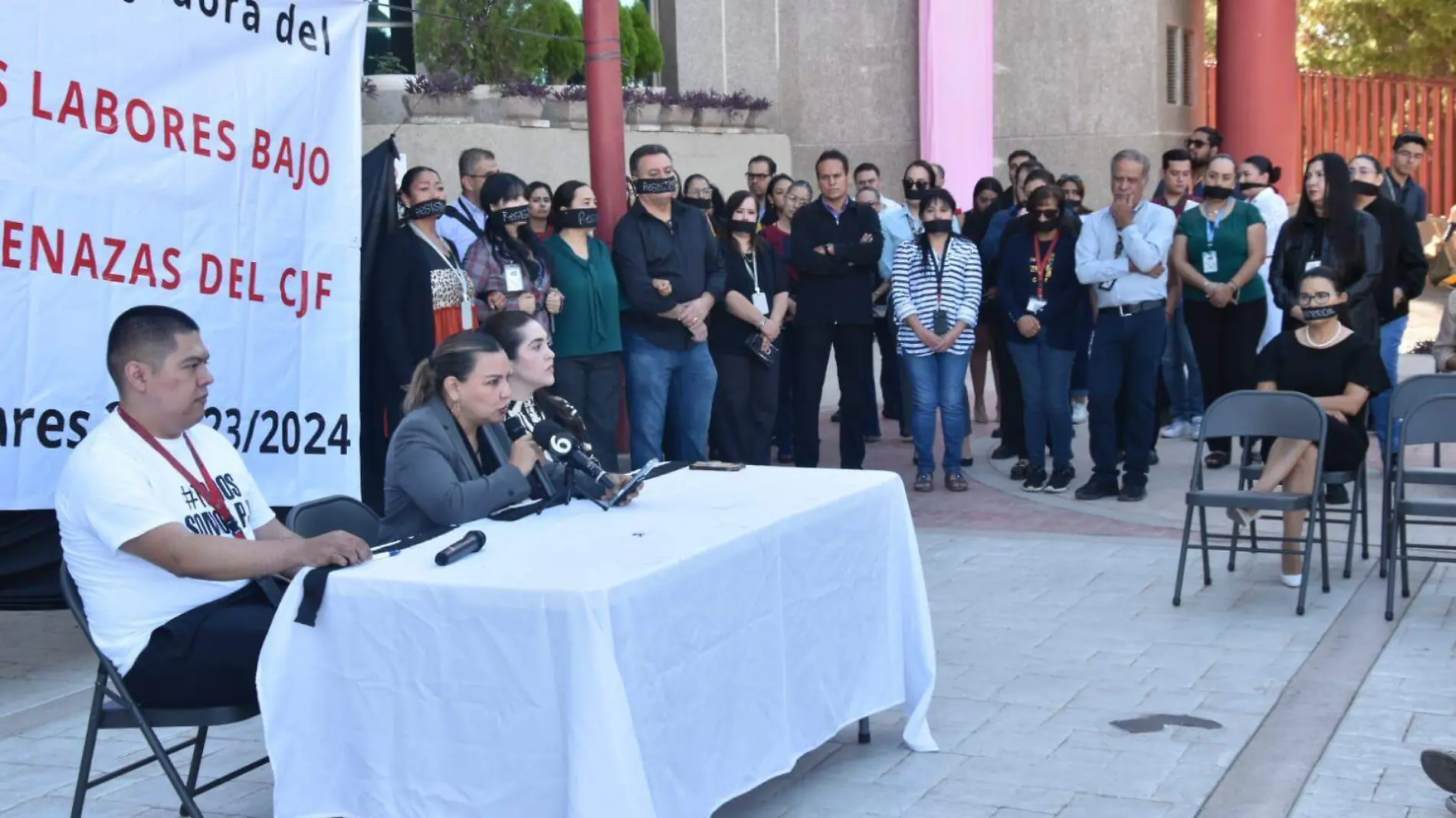 manifestación trabajadores pjf